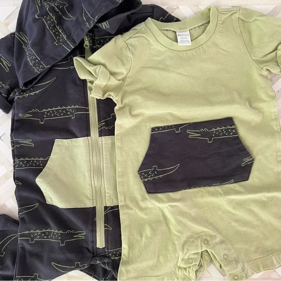 PL Alligator Romper & Shortie Bundle, 18mo - Picture 2 of 10
